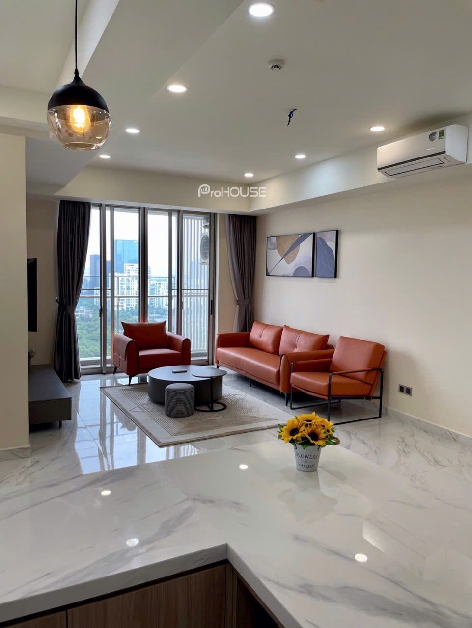 River view 3 bedroom apartment for sale in The SymphonyMidtown with luxurious furniture