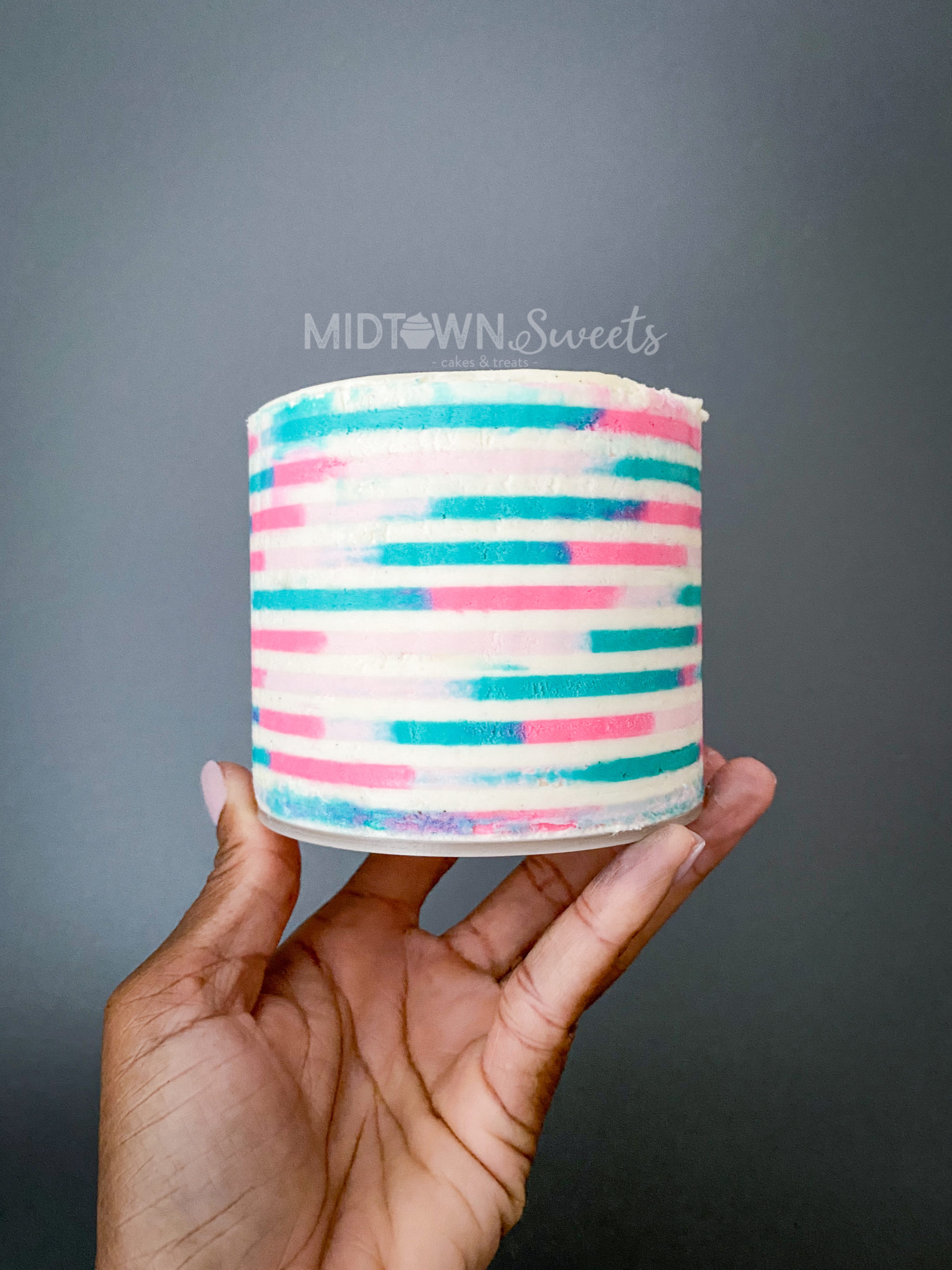 Practice Striped Cake Midtown Sweets