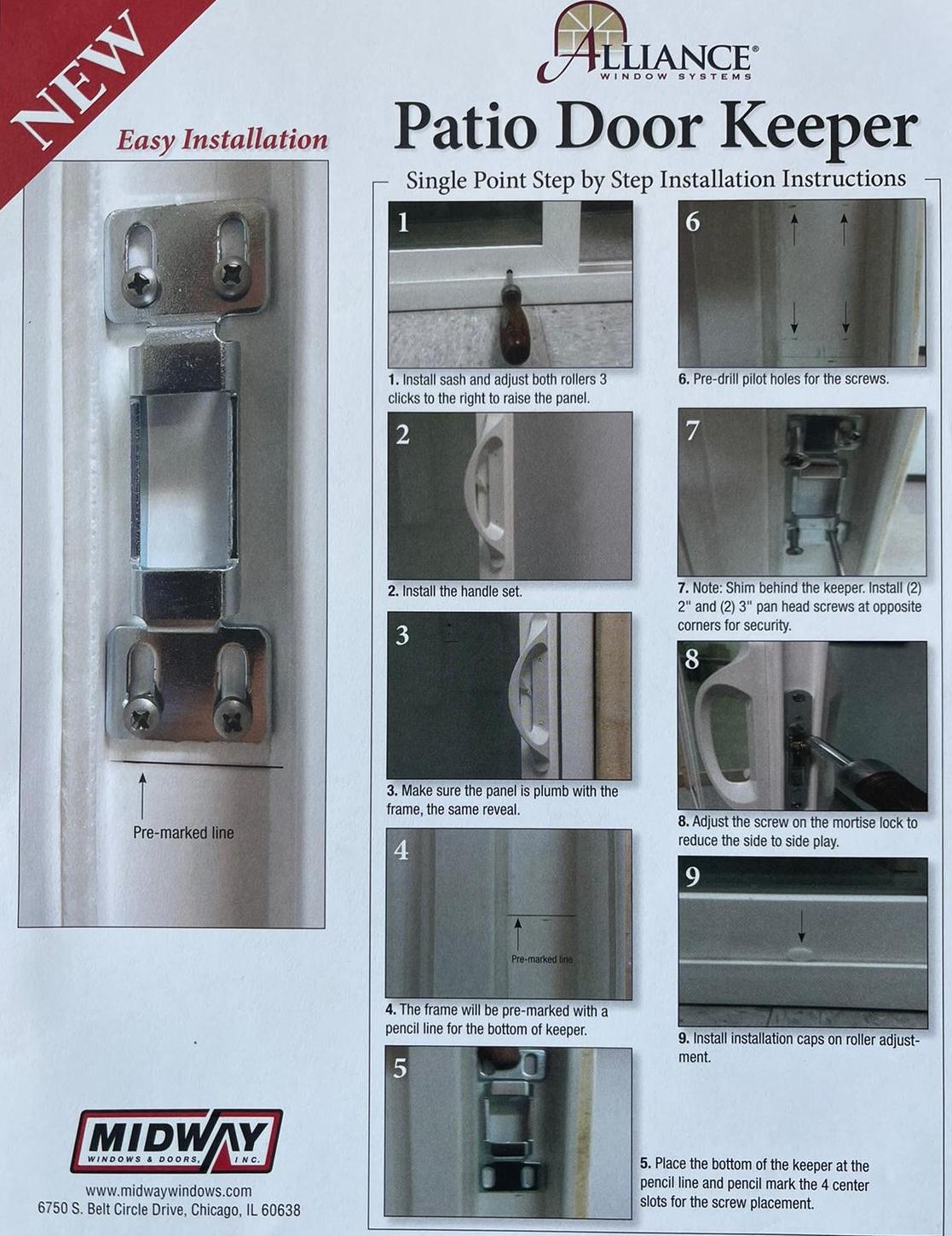 Patio Door Keeper Midway Windows & Doors