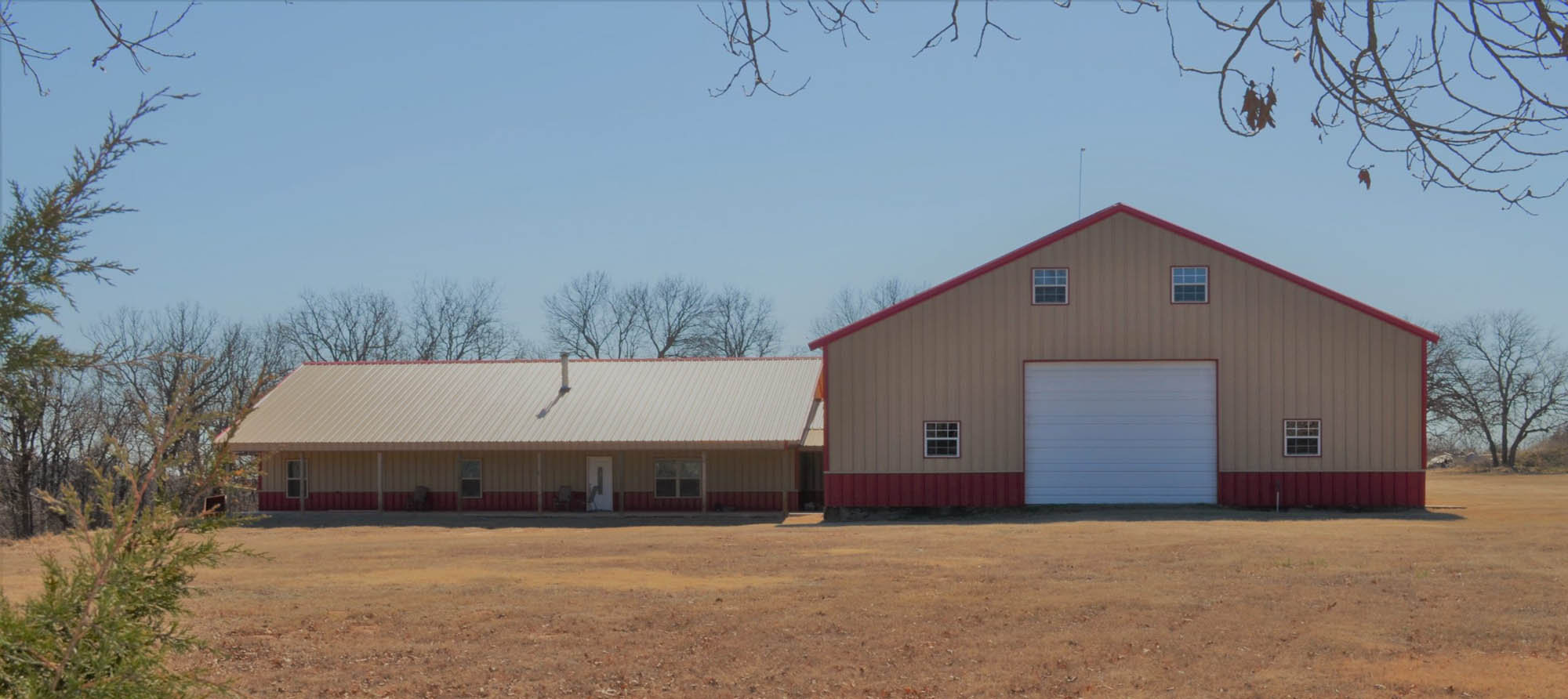 Osage County House with attached Shop Midwest Buildings