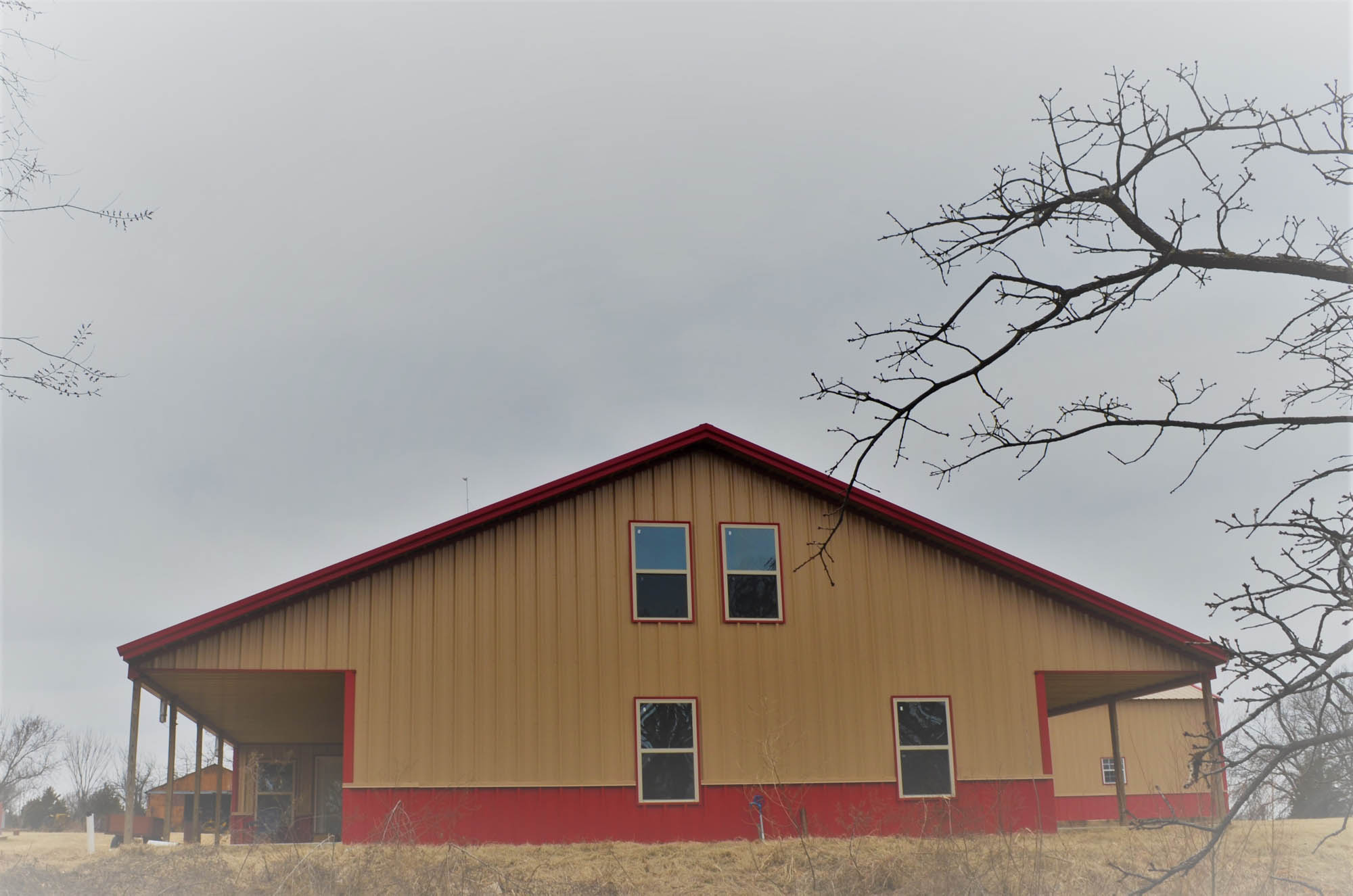 Osage County House with attached Shop Midwest Buildings
