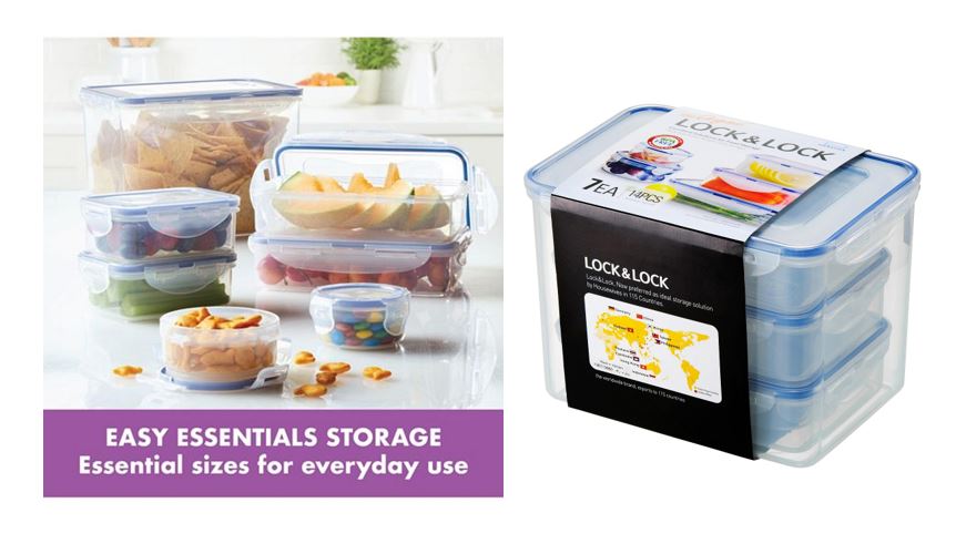 Lock n Lock Easy Rectangular 14Pc. Food Storage Container Set 13.99