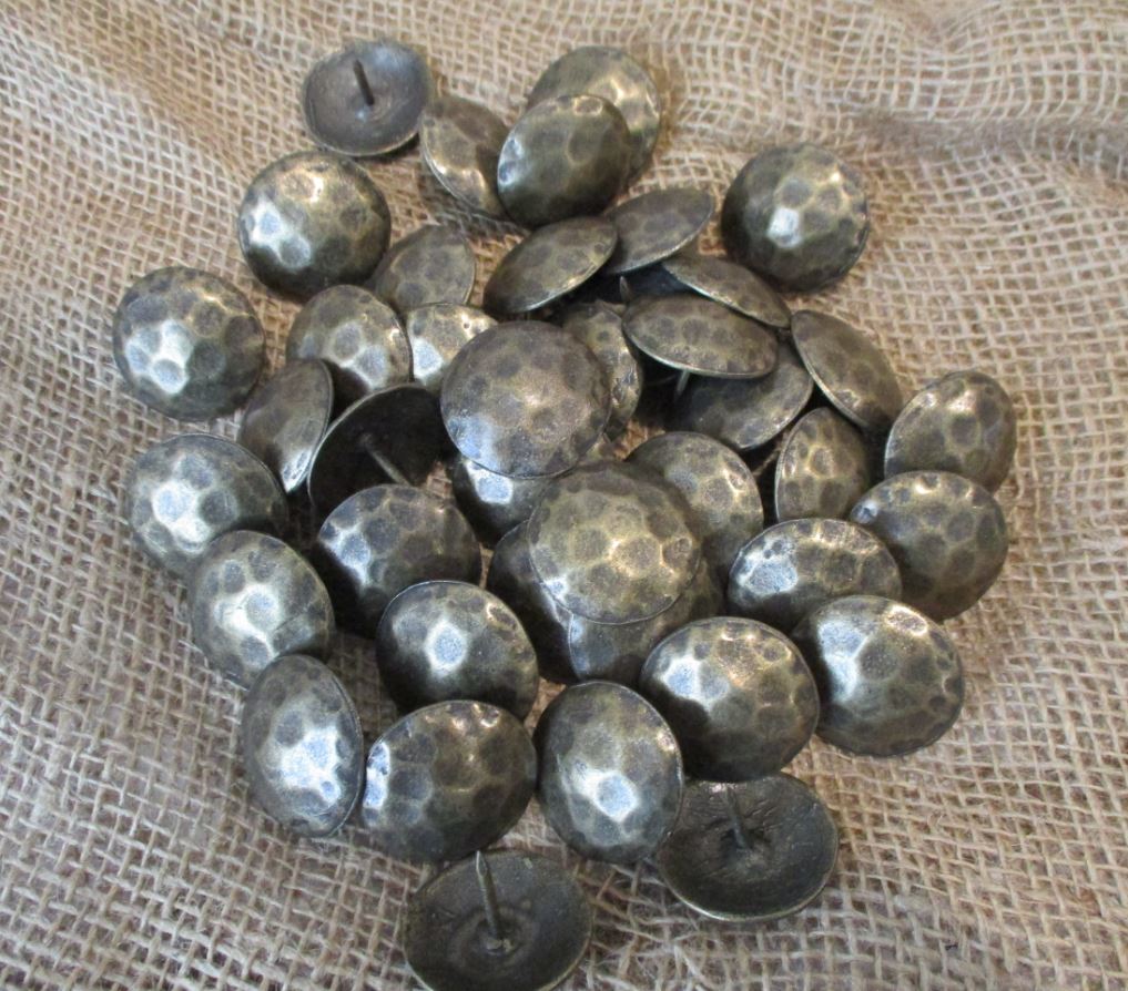 Clavos Decorative Nail Heads Rustic Worn Brass Finish 1 1/2″ MIDWEST CRAFT HOUSE