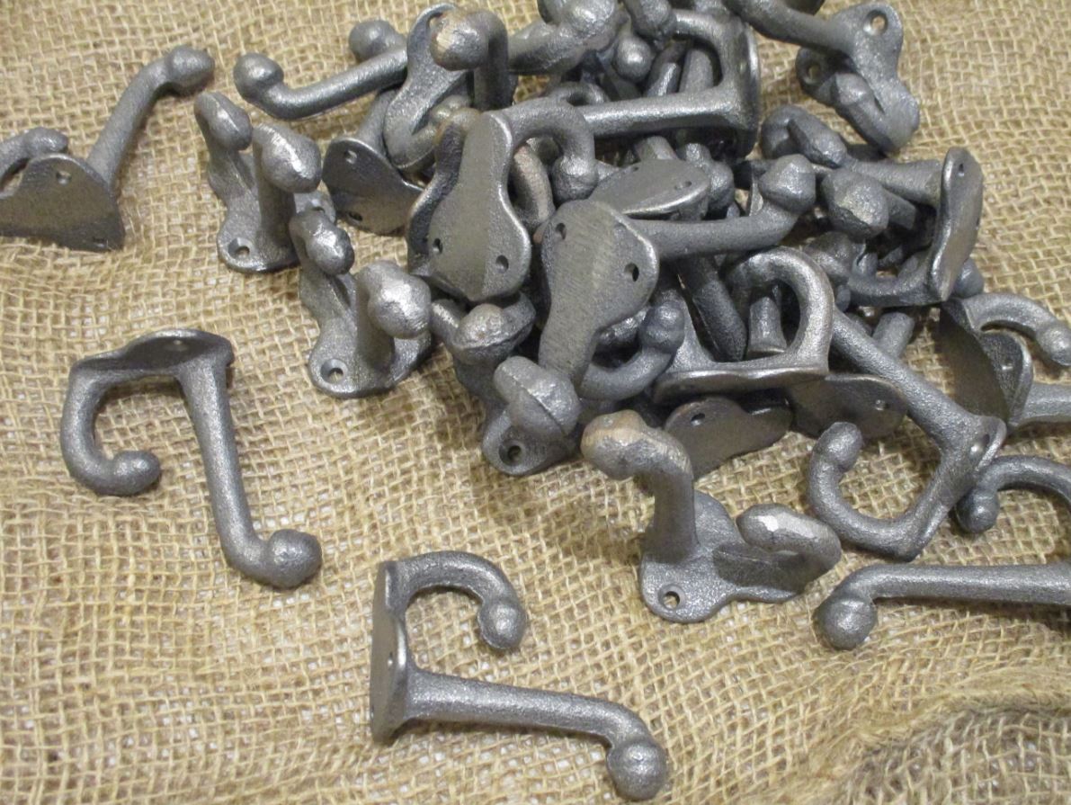 RAW CAST IRON 2 3/4″ COAT HOOKS MIDWEST CRAFT HOUSE