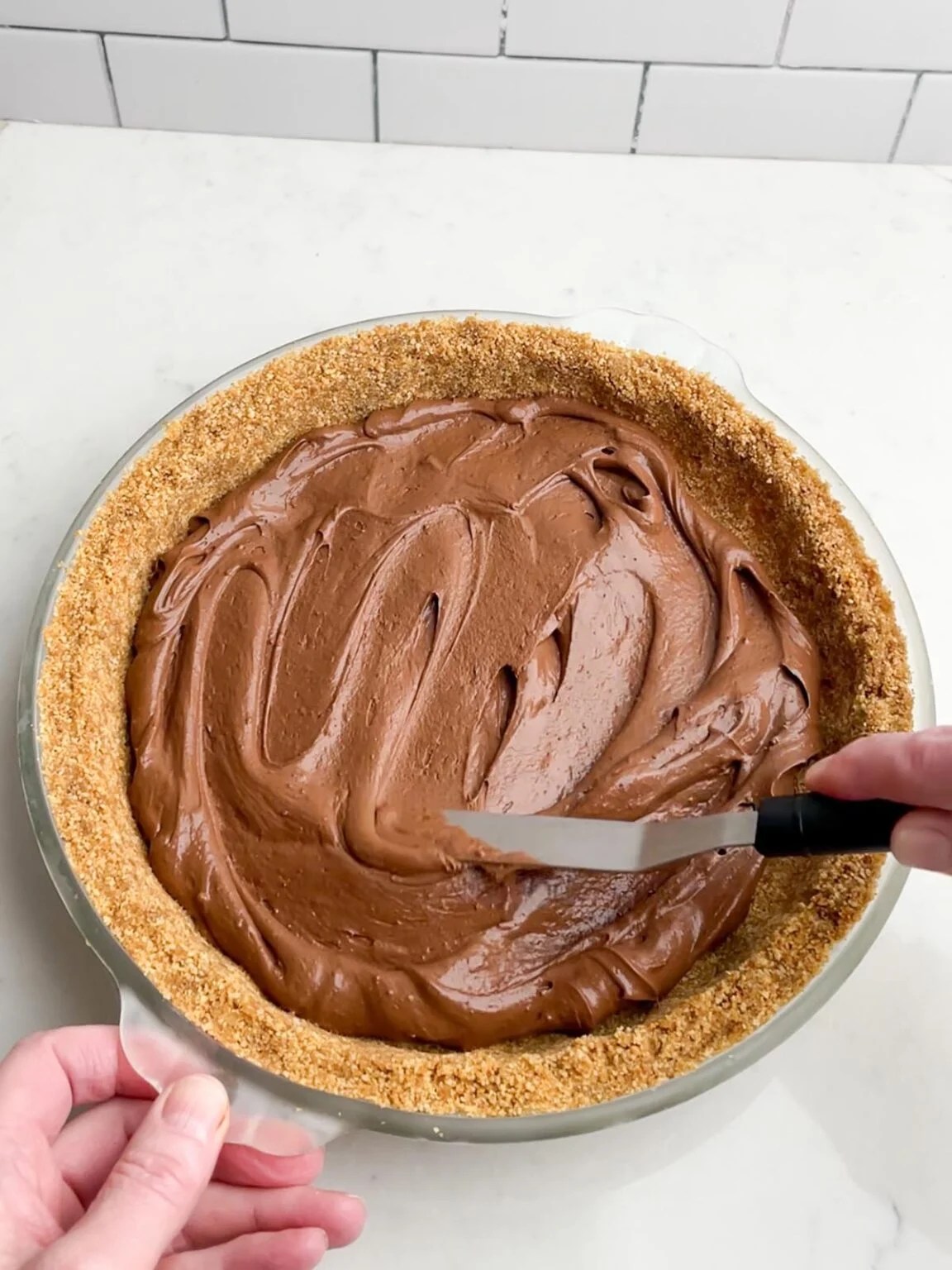 Easy Chocolate Pudding Pie with Graham Cracker Crust Midwestern HomeLife