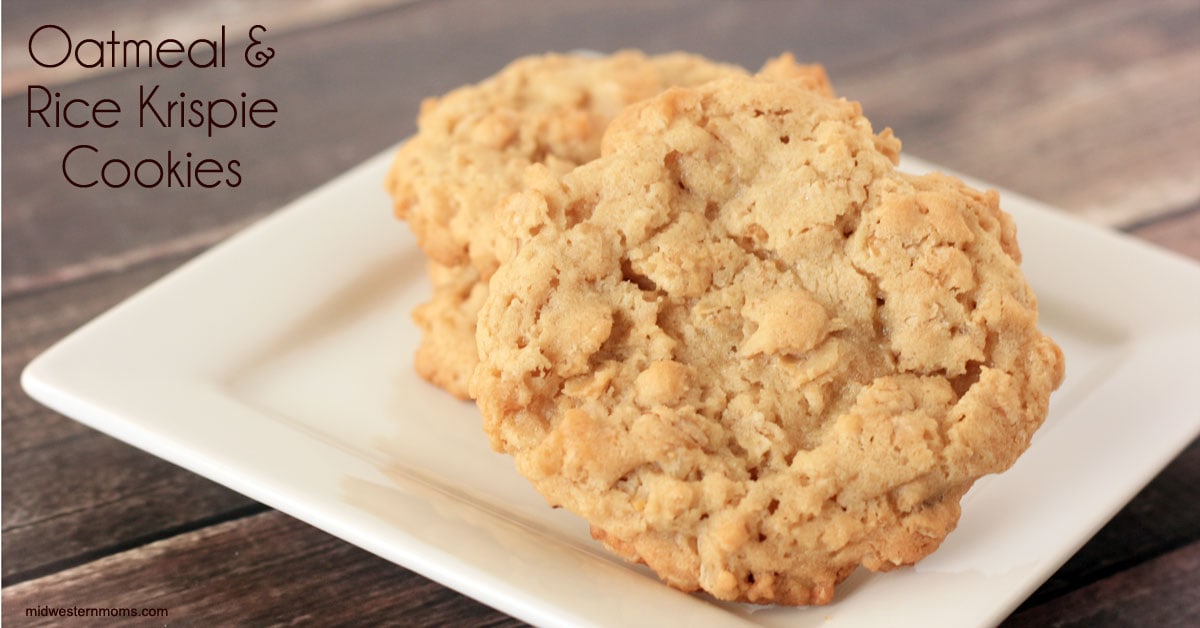 Oatmeal Cookies with Rice Krispies