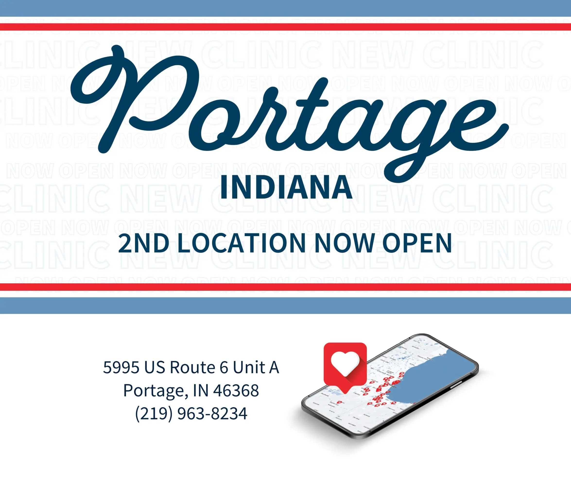 Now Open Portage next to Walgreens, IN