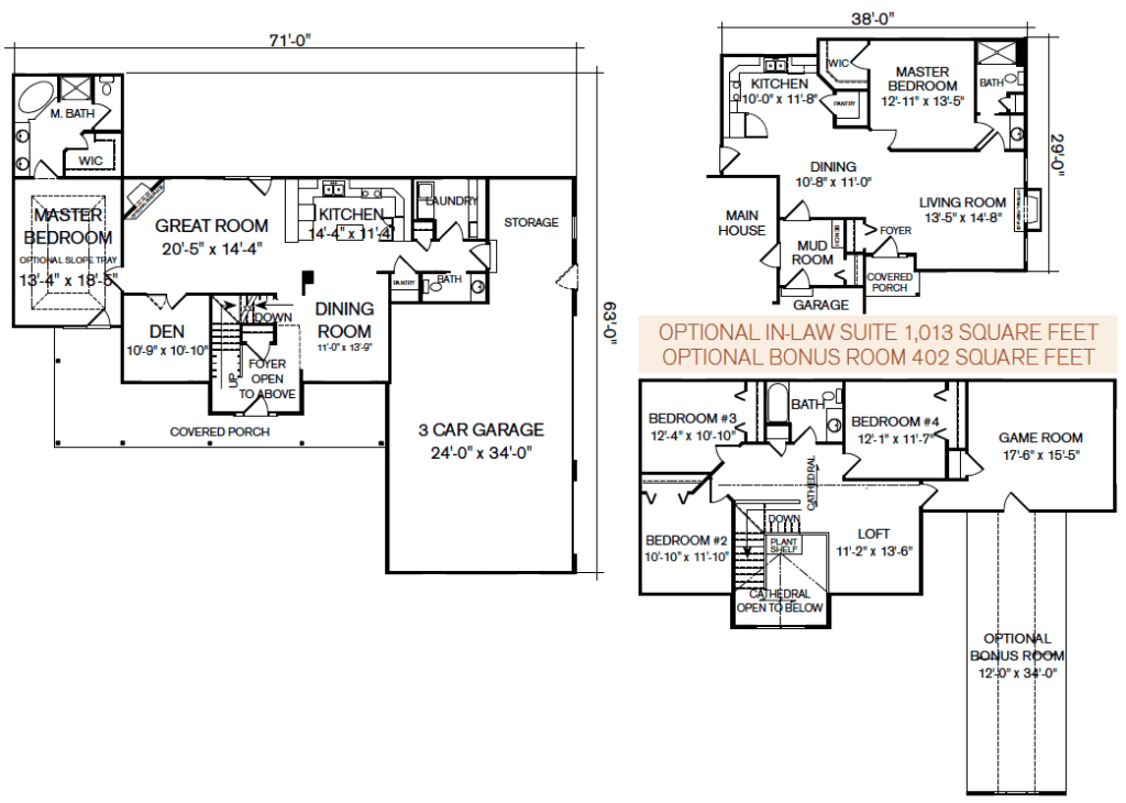 Country View Two Story Panelized Floor Plan