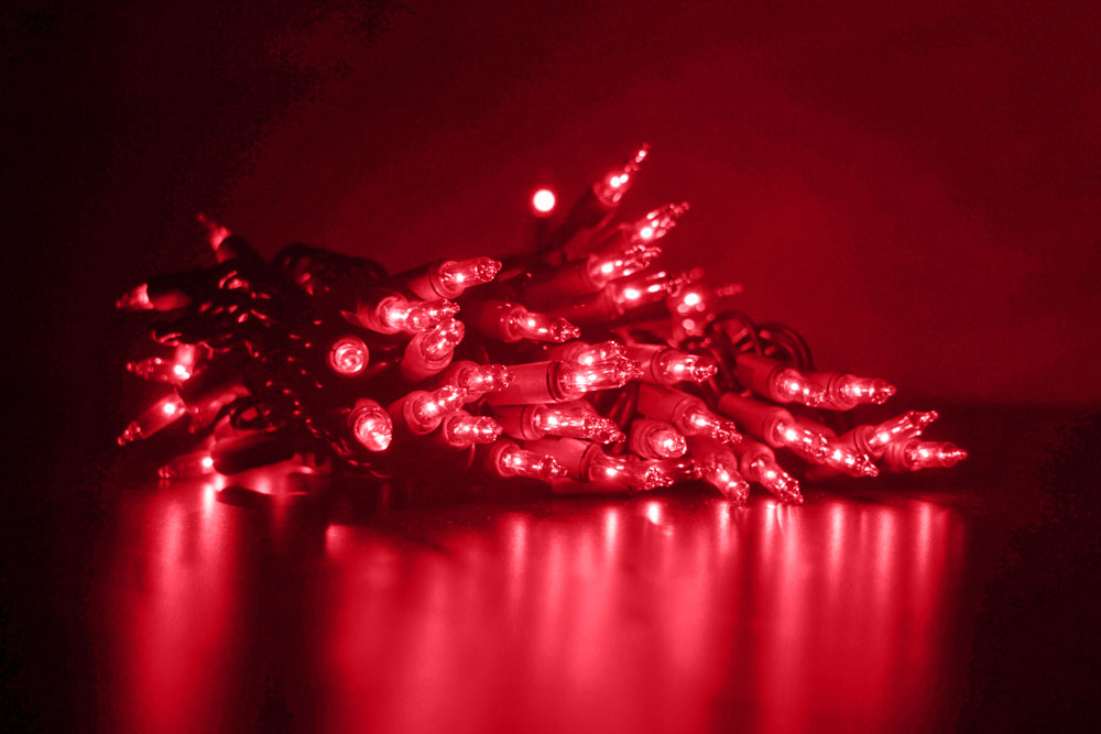 Red String Lights Very Low Flicker Midwest Red Light Therapy
