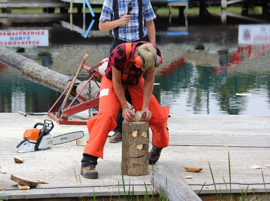 Fred Scheer’s Lumberjack Show, Hayward WI Skill, Competition, Laughter