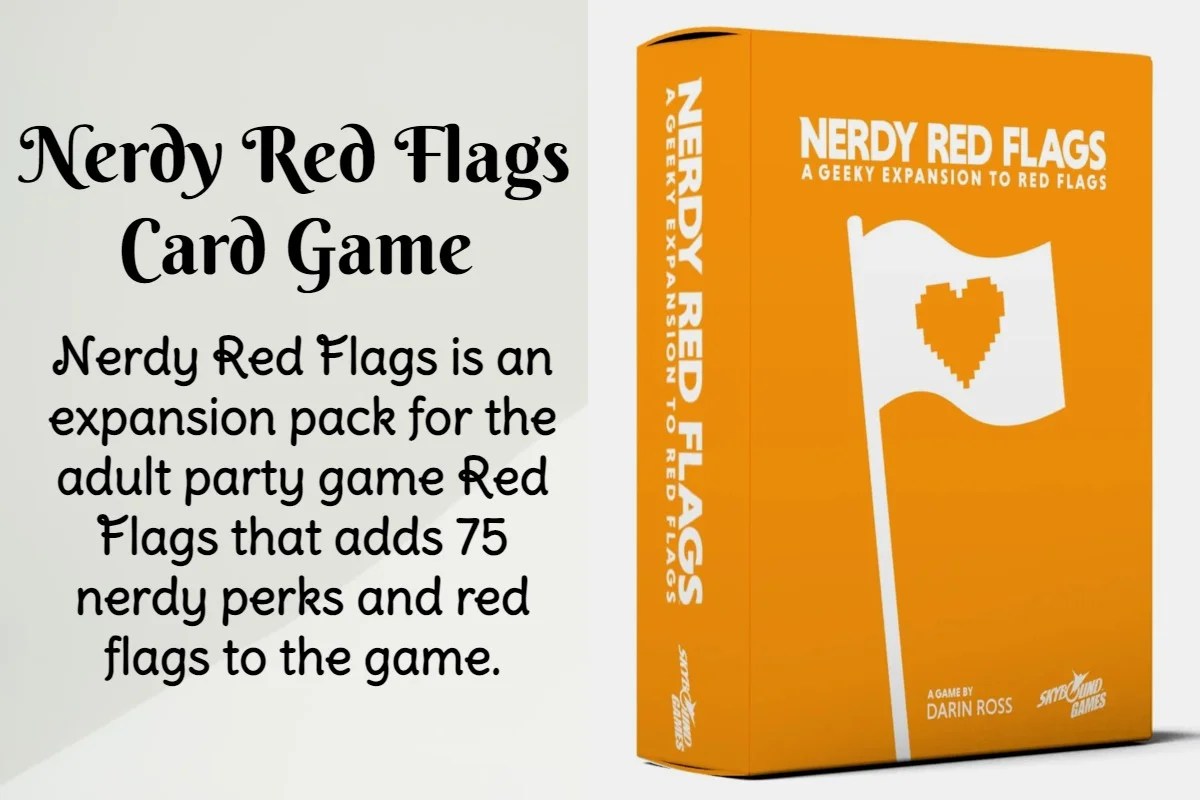 Nerdy Red Flags Rules & Cards Miexto Card Games