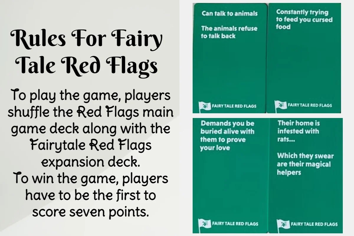 Skybound Fairy Tale Red Flags Rules & Cards Miexto Card Games