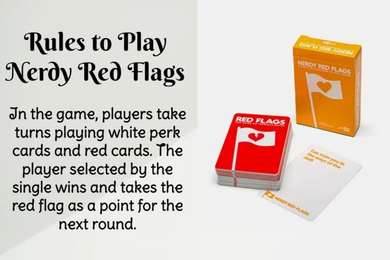 Nerdy Red Flags Rules & Cards Miexto Card Games