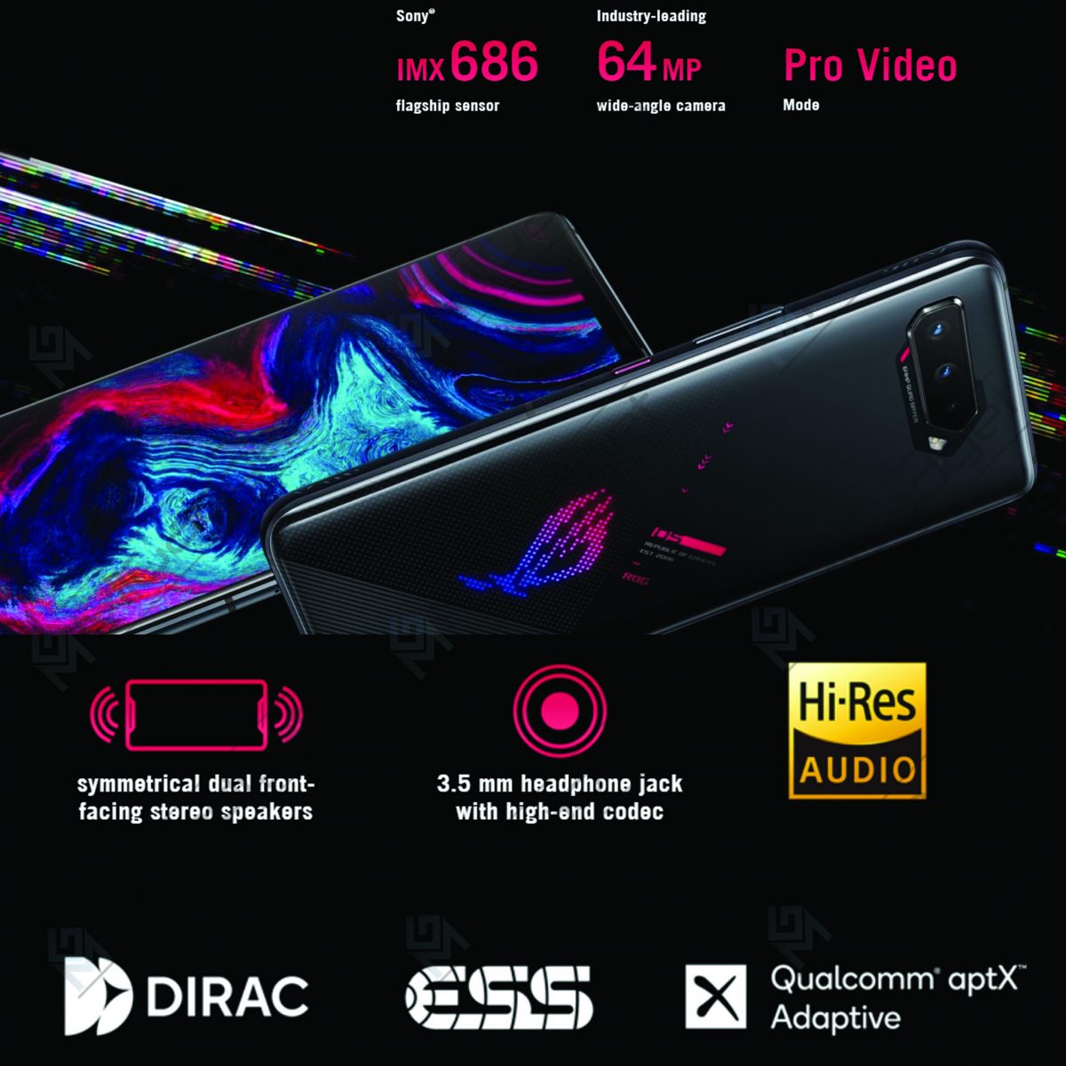 Asus ROG Phone 5 8/128 Garansi Resmi Mi Gadget Malang