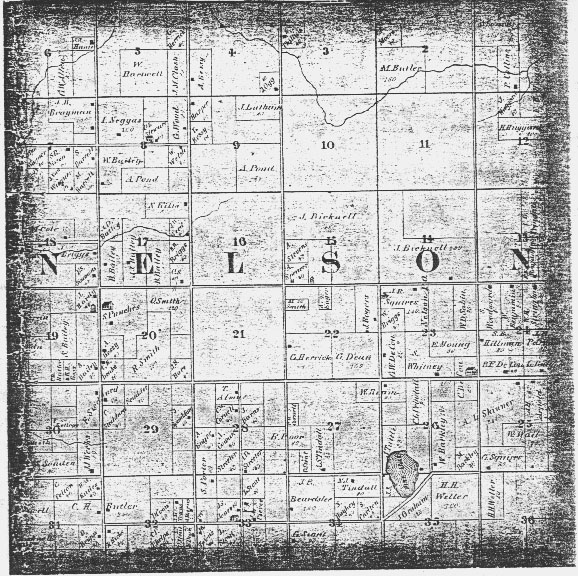 1863 Map of Nelson Township