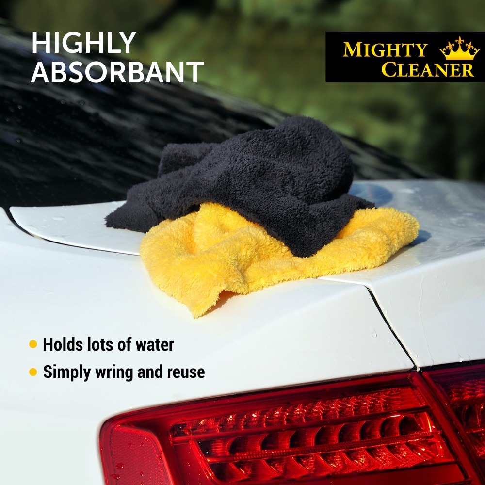 Microfiber Cleaning Cloth for Cars 6 Pack 540gsm Edgeless