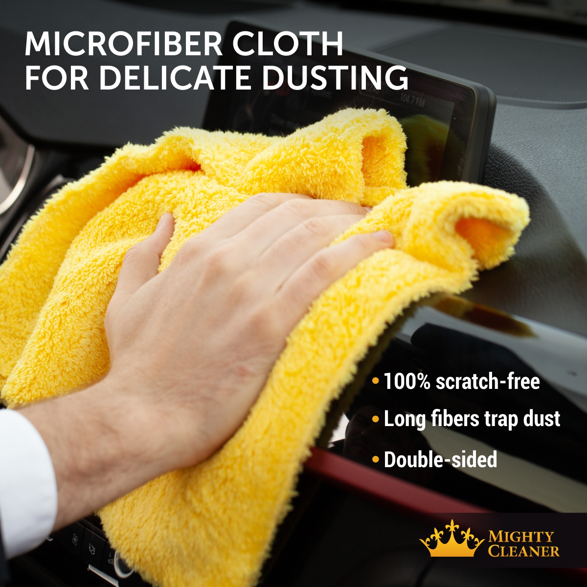 Edgeless Microfiber Towels for Cars 6 Pk 12”x12” Сar Detailing