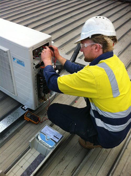 Air Conditioning Installations StepByStep Crane hire Brisbane