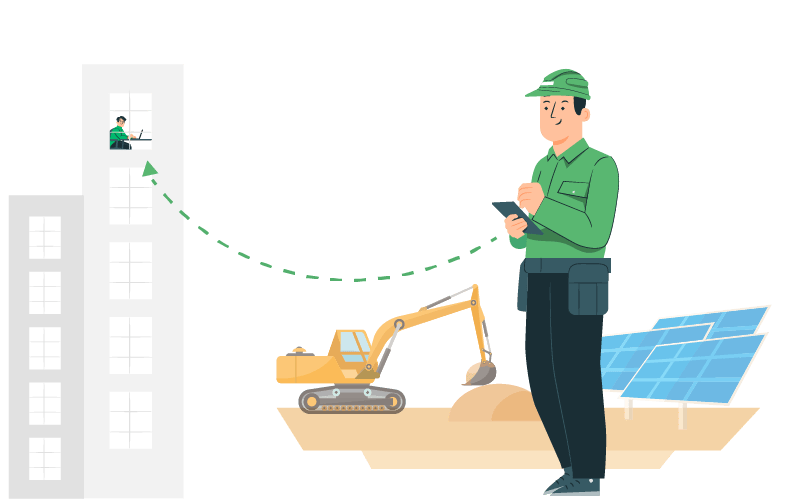 Solar construction dashboard MightyFields