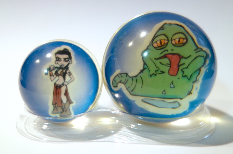 AntiGravity Balls by Uncle Milton (Jabba the Hutt & Slave Leia) Mighty Jabba's Collection