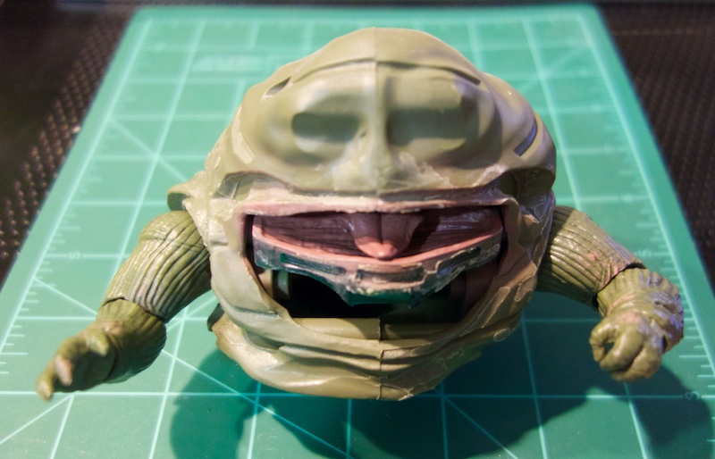 Modifying the Black Series Jabba the Hutt Figure (Closed Mouth