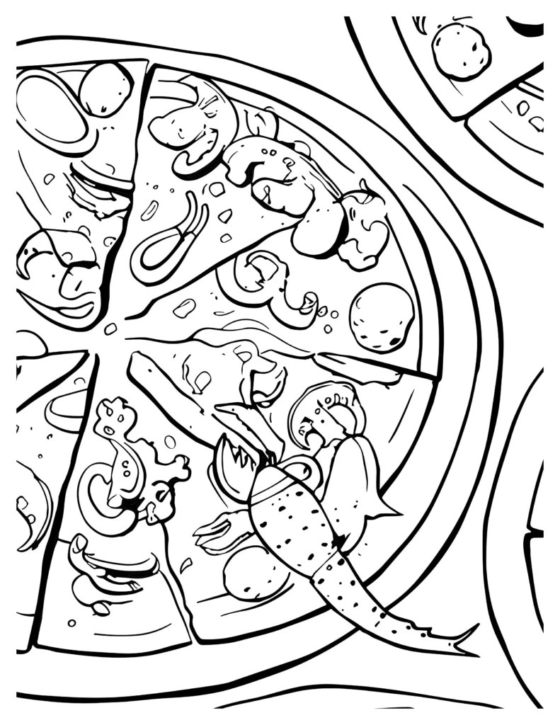 Fun Pizza Coloring Pages Delicious Designs to Spark Creativity