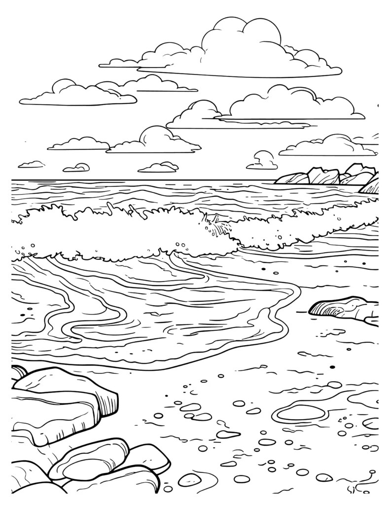Water Coloring Pages Themed Coloring Sheets For Kids