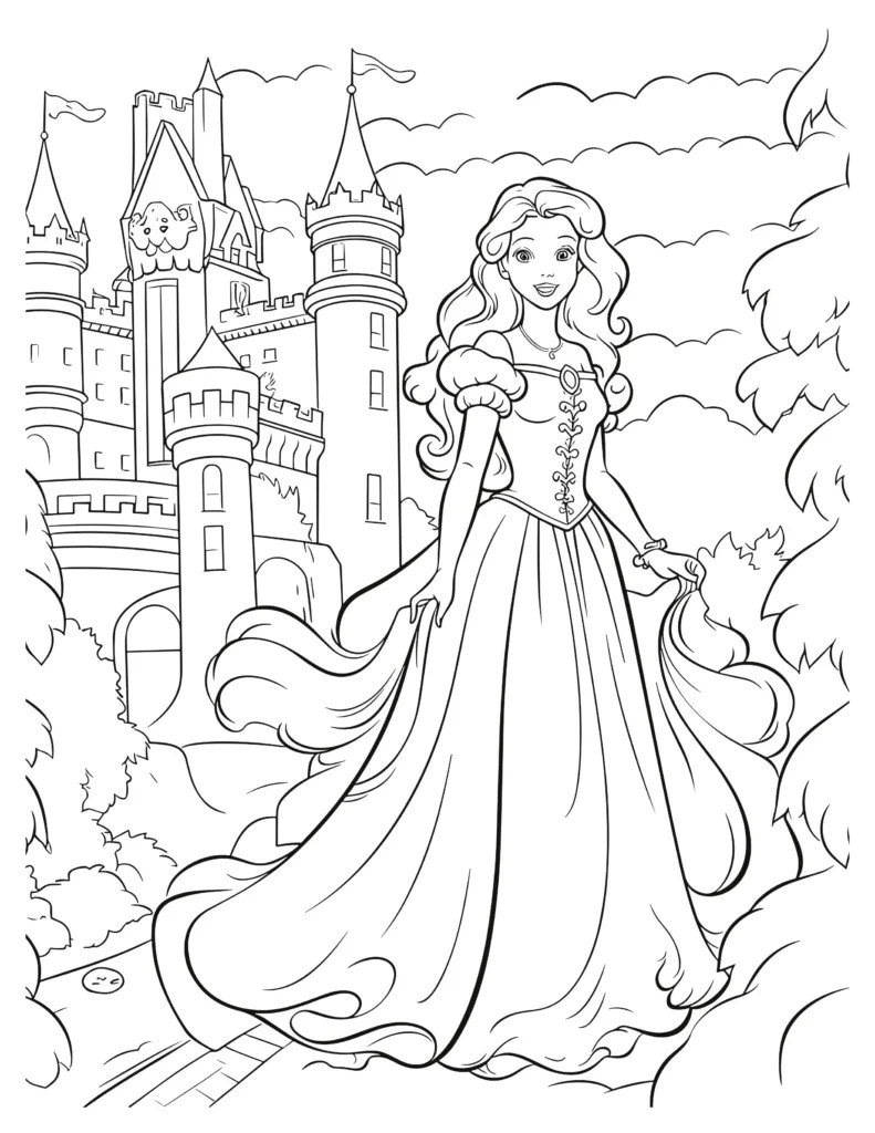Enchanted Castle Coloring Pages Kids' Favorite
