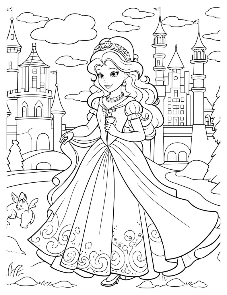 Enchanted Castle Coloring Pages Kids' Favorite