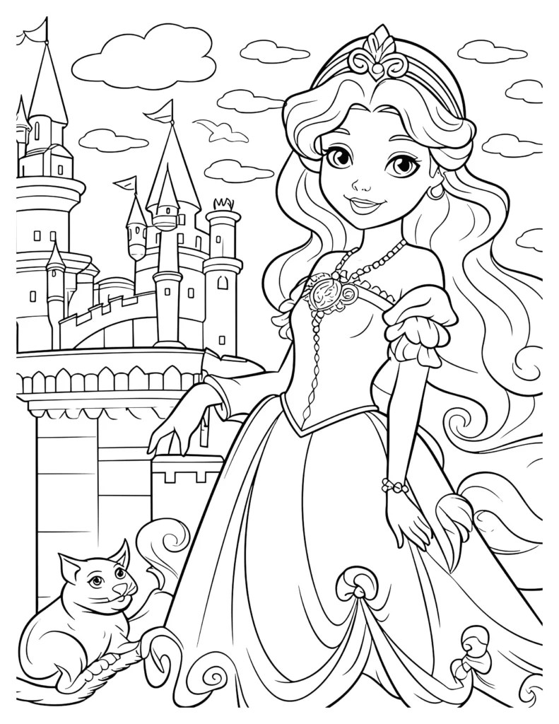 Enchanted Castle Coloring Pages Kids' Favorite