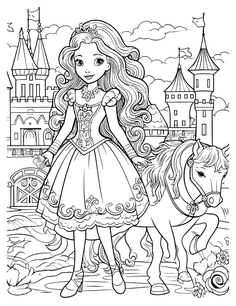 Enchanted Castle Coloring Pages Kids' Favorite