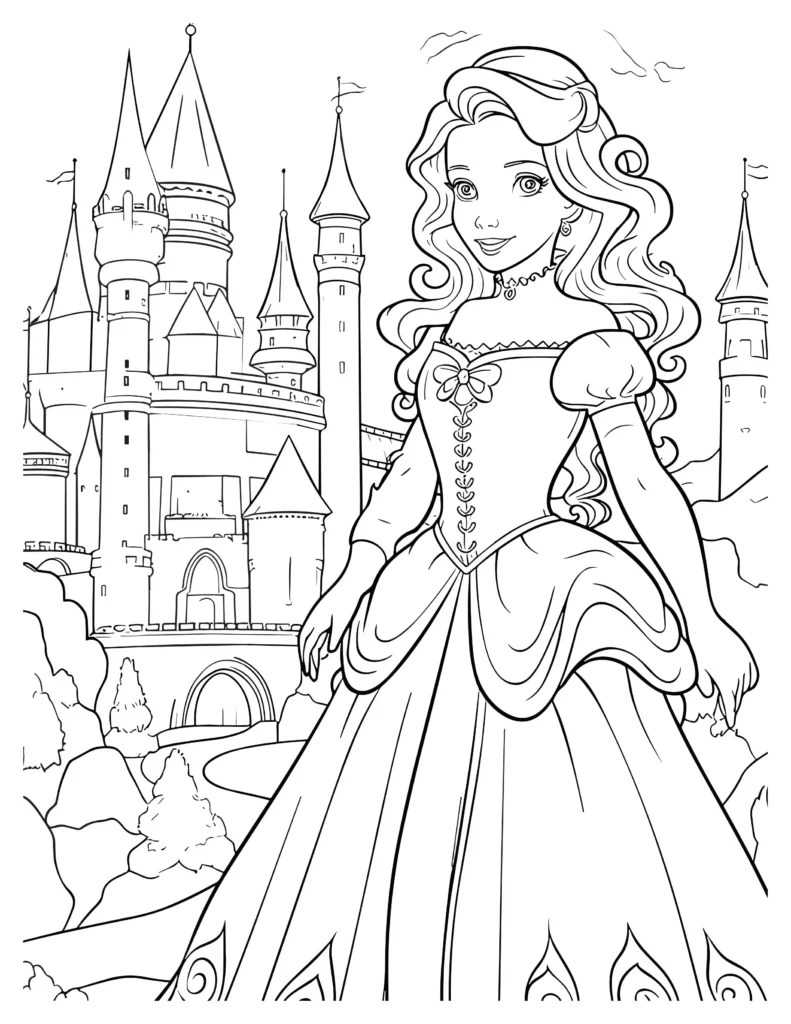 Enchanted Castle Coloring Pages Kids' Favorite