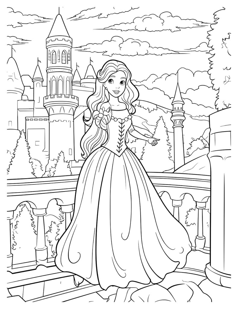 Enchanted Castle Coloring Pages Kids' Favorite
