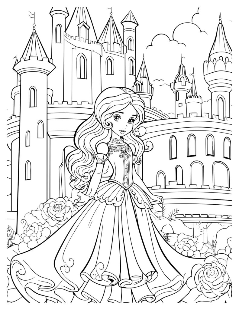 Enchanted Castle Coloring Pages Kids' Favorite