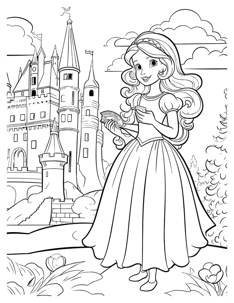 Enchanted Castle Coloring Pages Kids' Favorite