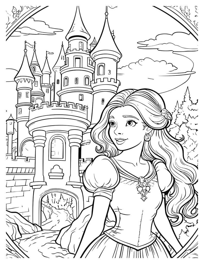 Enchanted Castle Coloring Pages Kids' Favorite