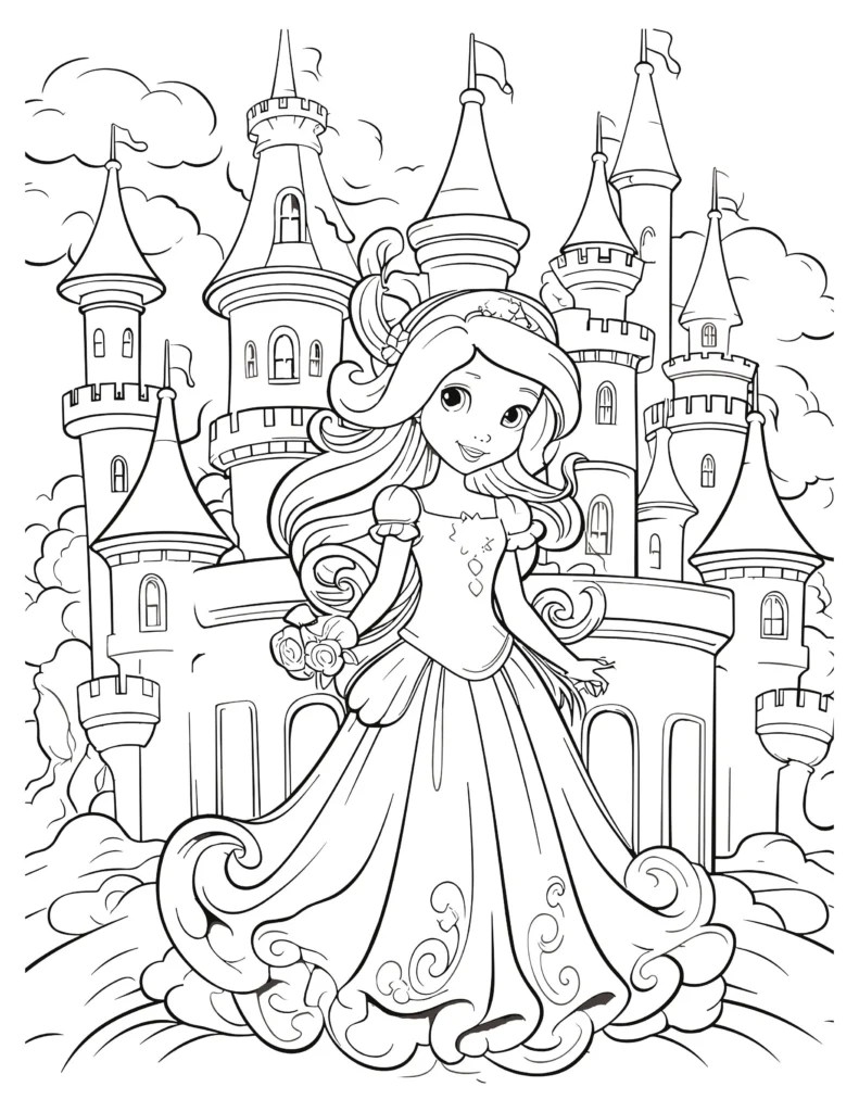 Enchanted Castle Coloring Pages Kids' Favorite