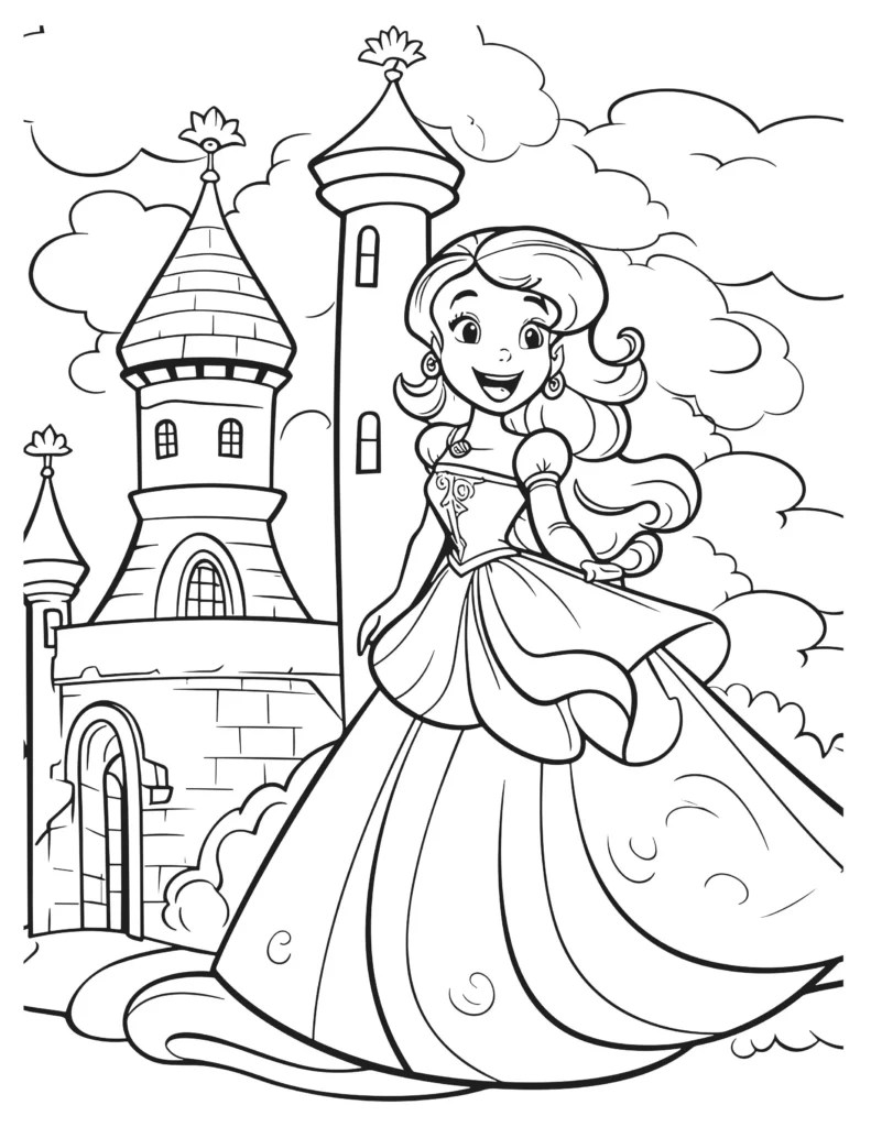 Enchanted Castle Coloring Pages Kids' Favorite