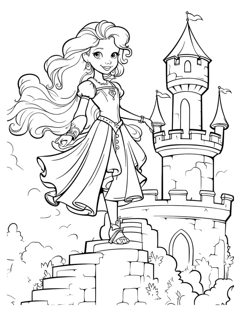 Enchanted Castle Coloring Pages Kids' Favorite
