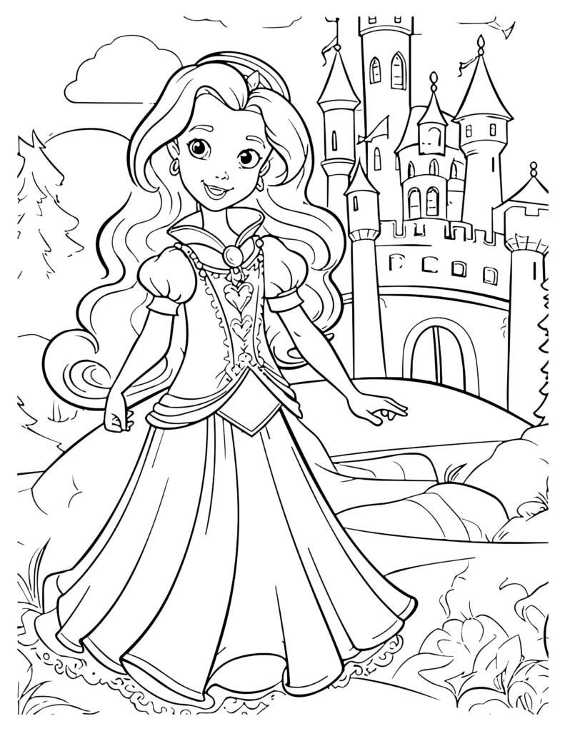 Enchanted Castle Coloring Pages Kids' Favorite