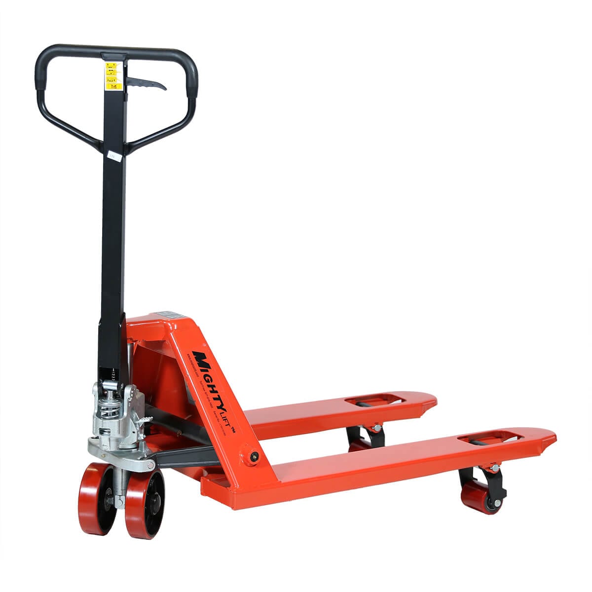Short Pallet Jack, 27” x 36” Short Size Pallet Jacks Mighty Lift