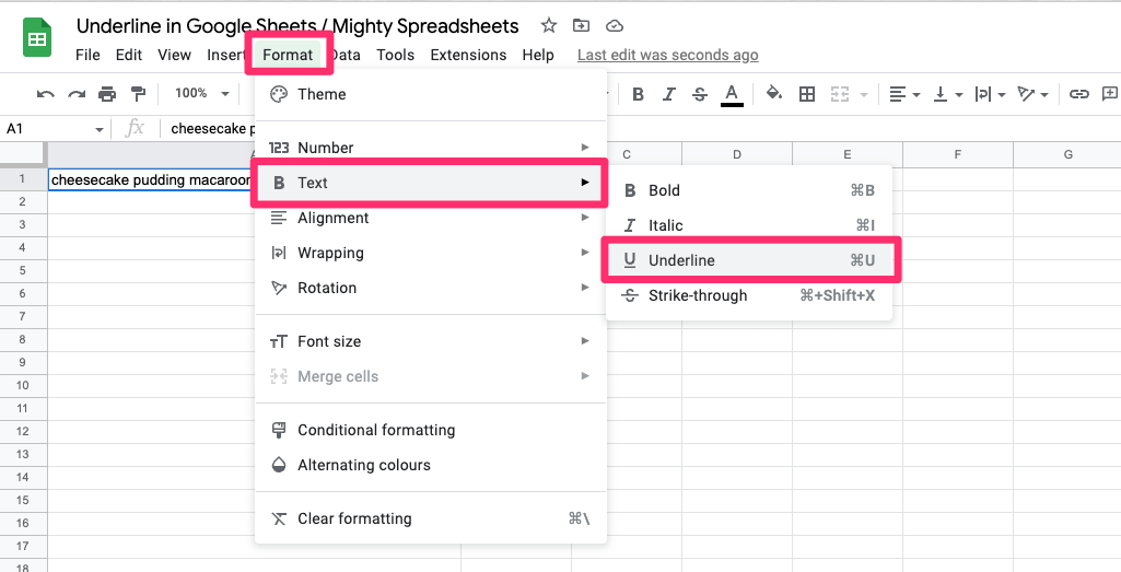 How To Underline In Google Sheets (Step By Step Guide)