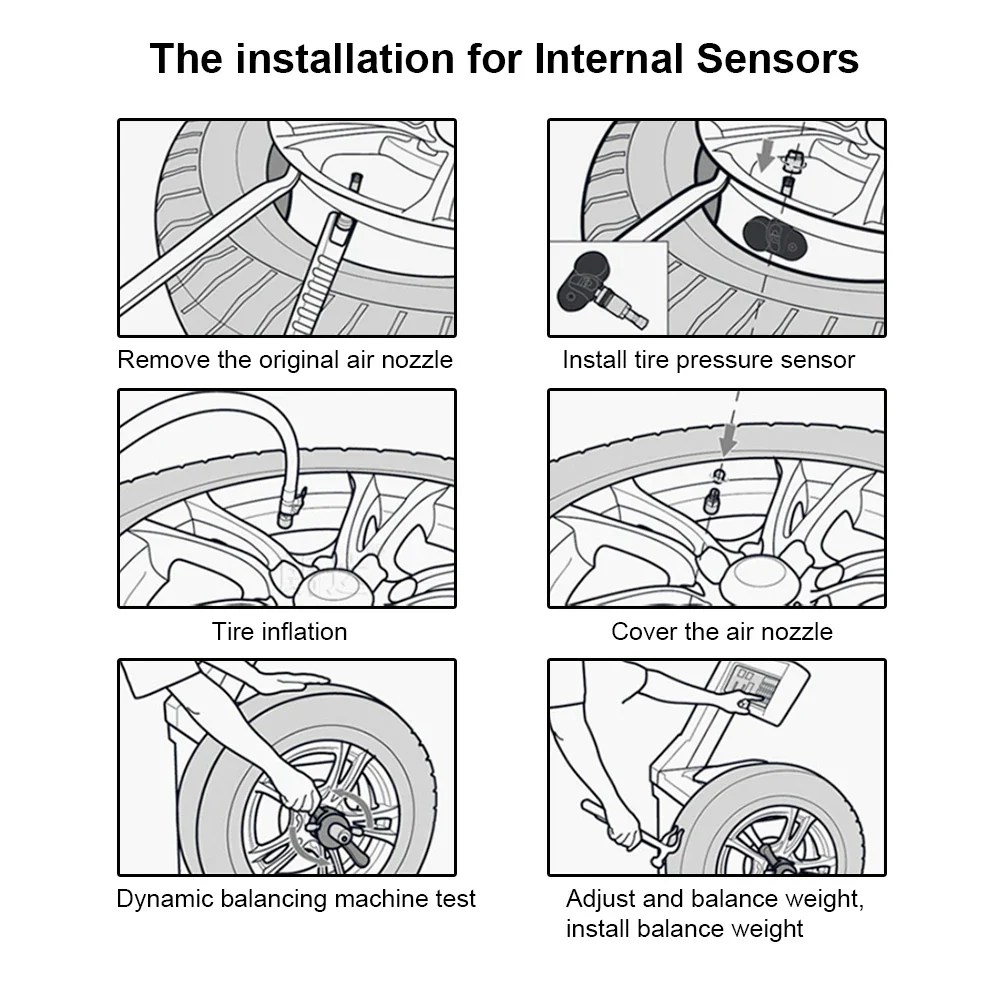 Wireless TPMS Receiver For Android Player Car Tire Pressure Monitoring