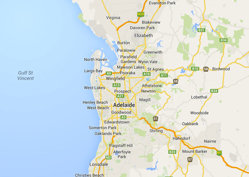 Adelaide New Zealand Map Adelaide clinic