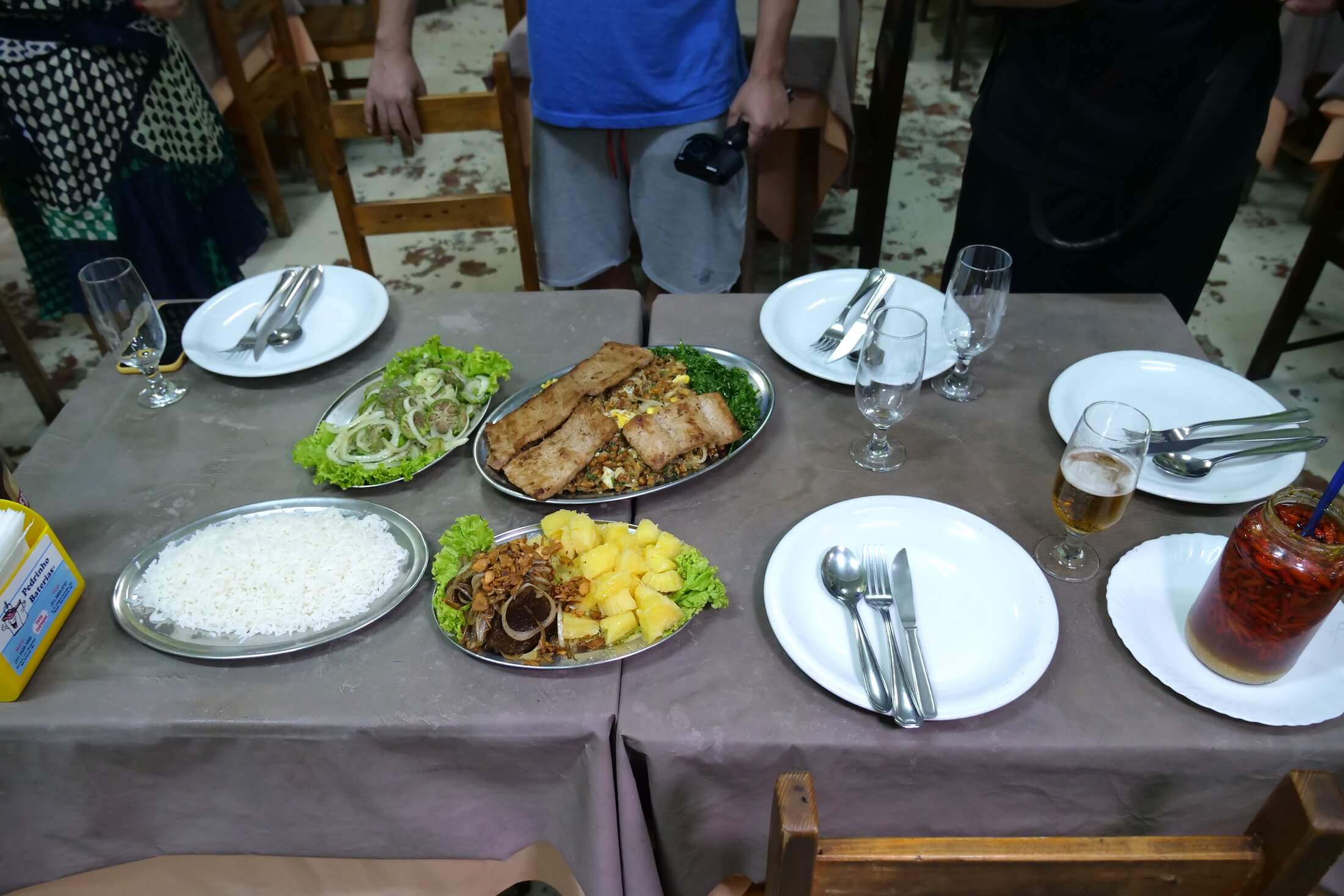 Full Table View at Bar Do Careca