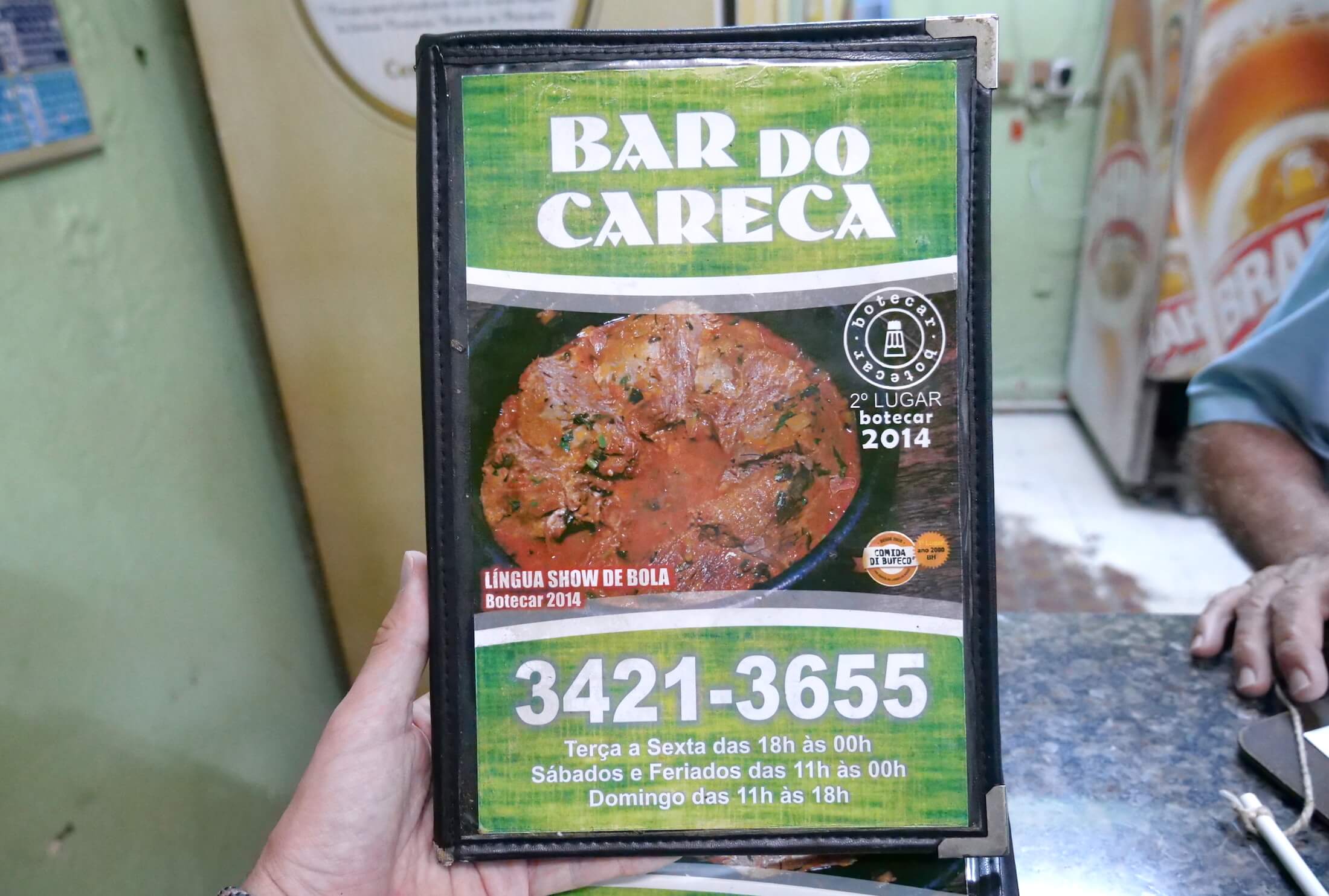 Menu at Bar Do Careca