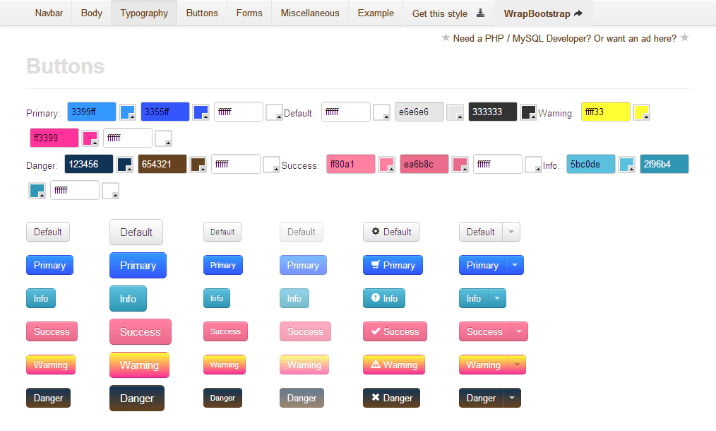 [み]Twitter Bootstrapのデザインをカンタンにカスタマイズできる「StyleBootstrap」