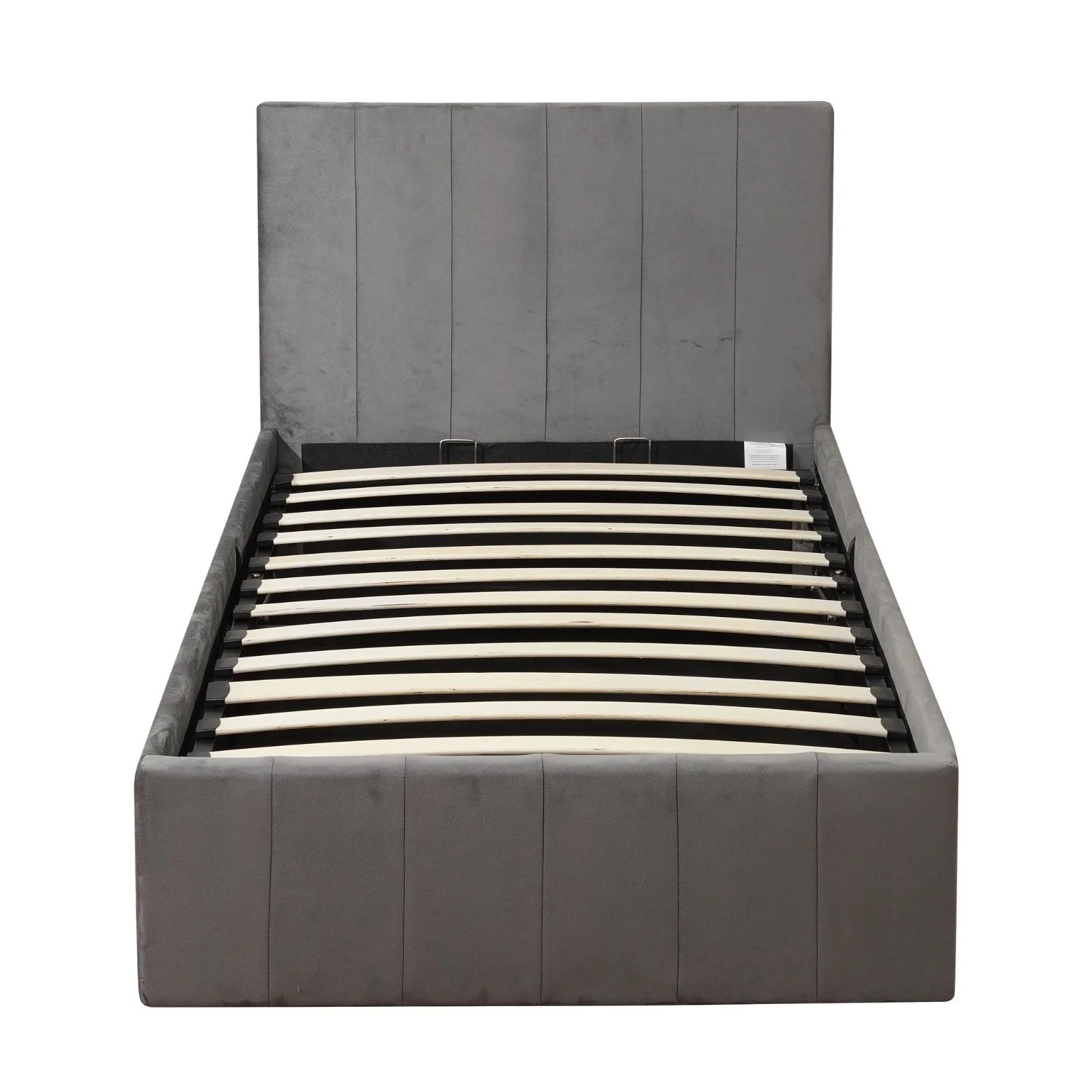 Buy Miami Grey Plush Velvet Ottoman Storage Bed in UK MiHome UK