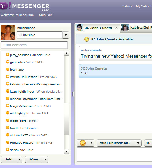 Yahoo! Messenger for the  The Mike Abundo Effect