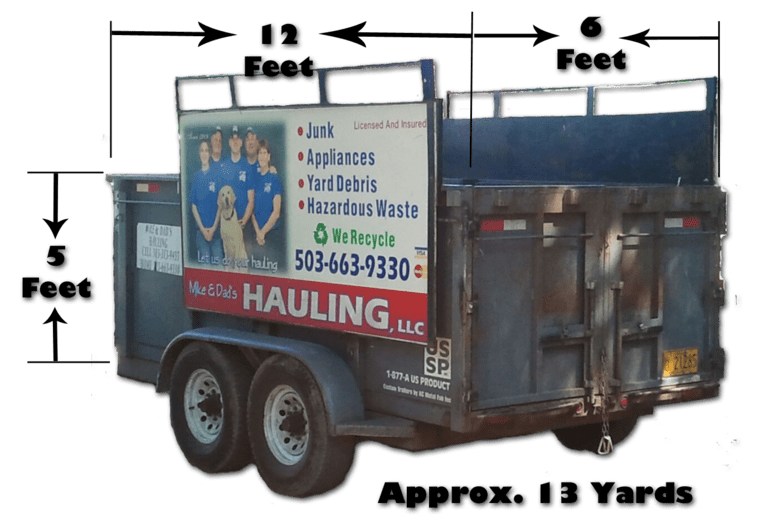 Junk Removal Cost Hauling Cost Yard Debris Clean Up Cost, Portland